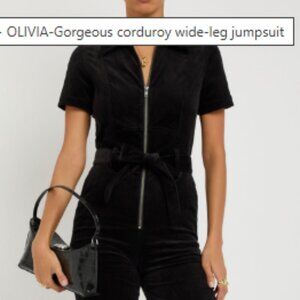 Alice & Oliva Gorgeous Corduroy Wide-Leg Jumpsuit